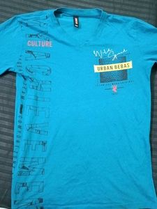 Men's Blue Graphic T-Shirt