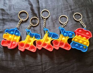Fun Pop It Keychains pack of 5