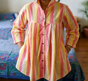Striped Cotton Kurta