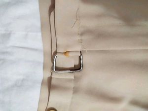 Beige Straight Formal pants
