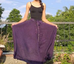 Bohemian Purple Skirt