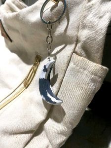 Crescent Moon Keychain Charm