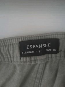Men's Straight Fit Linen Pants