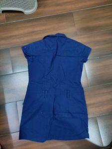 Chic Blue Utility Dress