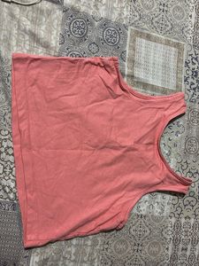 Coral Crop Tank Top