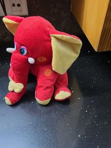 Cute Red Elephant Plush Toy