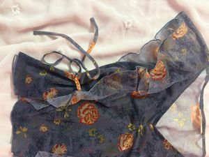 ruffle vintage top
