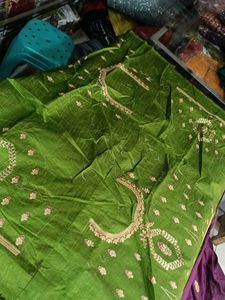 Elegant Purple Embroidered Saree