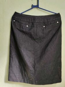 Classic Gray Pencil Skirt