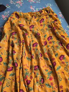 Vibrant Floral Print Maxi Skirt