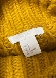 H&amp;M Yellow High Neck Sweater