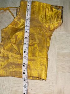 Exquisite Golden Embroidered Blouse