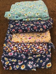 5 set Floral Print Dress Material Bundle