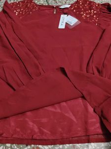 Stunning maroon Embellished top