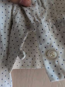 Chic Polka Dot Button-Up Shirt