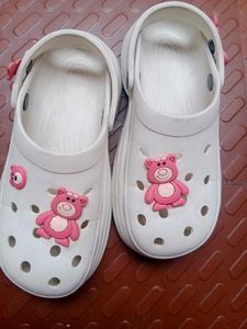 Cute White Bear Clogs