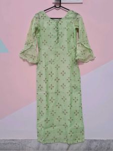 Pastel Green Floral Kurta