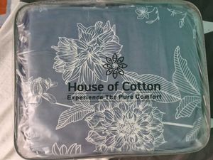 House of Cotton Blue Floral Bed Sheet Set