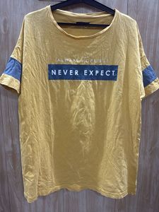 AJIO Yellow Graphic T-Shirt