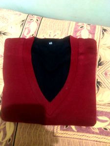 Men Sweater In Double Colour