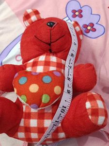 Red Teddy Bear with Heart