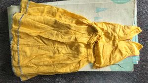Yellow Ethnic Kurta and Skirt Set