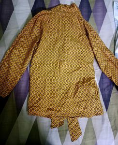 Stylish Mustard Print Top