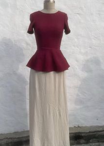 Elegant Peplum skirt top dress❤️🧚🏻‍♀️