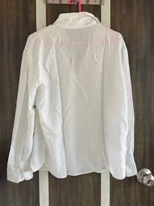 Classic White Button-Up Shirt