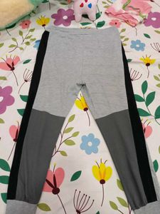 Grey Joggers with Dark Accents