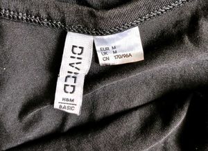 H&amp;M Basic Black Spaghetti Strap Tank Top