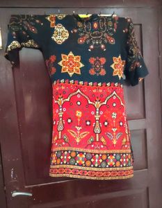 Vibrant Printed black Co-ord set