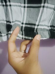 Black And White Check Balloon Pattern Tshirt