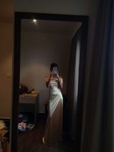 Savana Elegant Gold Off-Shoulder Ruched Dress