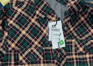 Green Plaid Long Sleeve Shirt