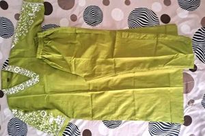 Embroidered Kurta And Bottom Set