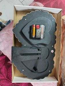 Heart Shaped Photo Frame &amp; Clock