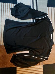 Y2K Stylish Black Long Sleeve Top