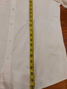 Elegant White Embroidered Shirt