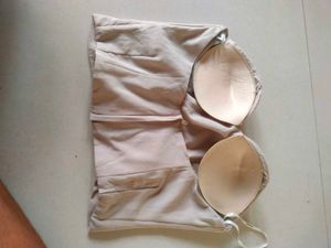 Beige Strapless Corset
