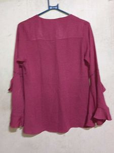 Stylish Women's Ruffled Sleeve Top