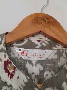 Grey Printed Kurta (Women's)