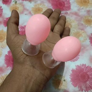 Pink Silicone nipps & massage cup