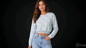 Tie-Dye Cropped Sweatshirt