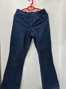 Classic Blue Denim Flare Jeans