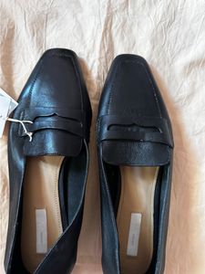 H&M Black Pure Leather Shoes