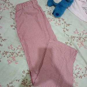 Red Checkered Palazzos