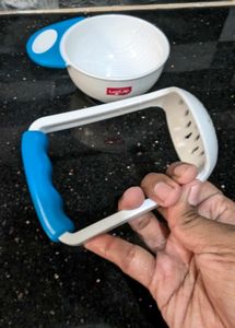 [NEVER USED] Baby Feeding Bowl with Masher