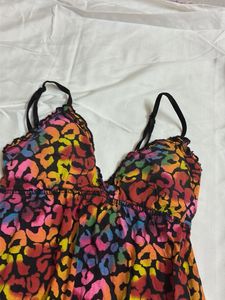 Vibrant Cheetah Print Nightgown