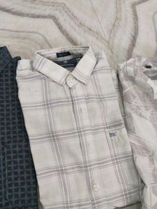 Classic White Textured Dress Shirt
